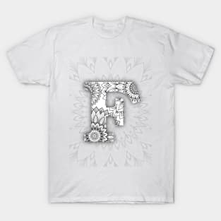 'F' intricate pattern T-Shirt